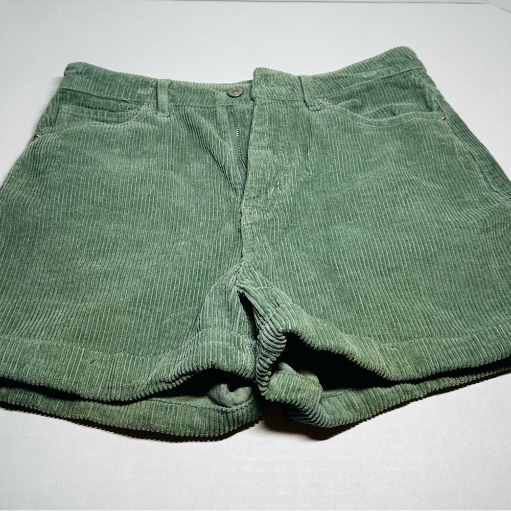 Green Corduroy Women Shorts size medium